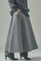 ウールボンディングスカート カレンソロジー/Curensology グレー