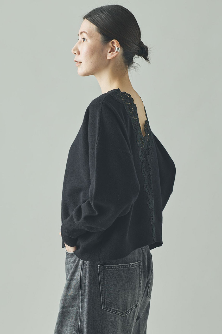 Curensology(カレンソロジー)｜バックレースニットプルオーバー