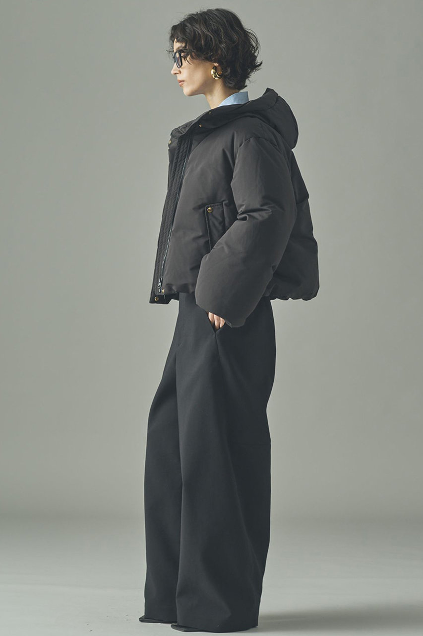 Curensology(カレンソロジー)｜2WAYフードダウンジャケット/ブラック