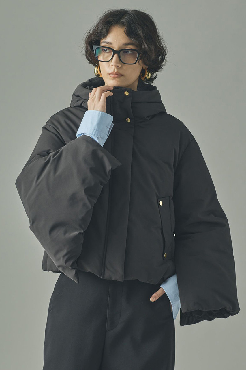 Curensology(カレンソロジー)｜2WAYフードダウンジャケット/ブラック