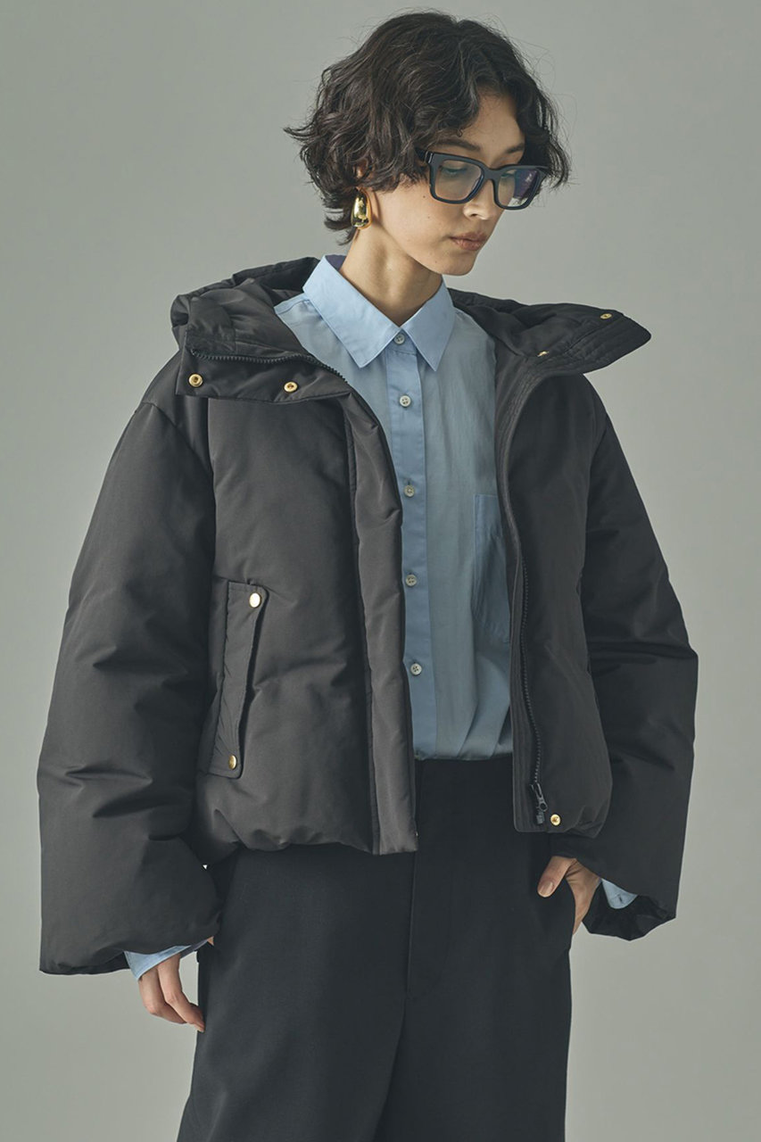 Curensology(カレンソロジー)｜2WAYフードダウンジャケット/ブラック