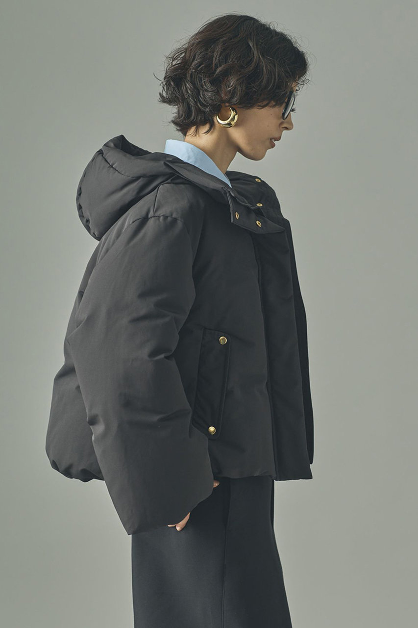 Curensology(カレンソロジー)｜2WAYフードダウンジャケット/ブラック