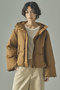 【予約販売】2WAYフードダウンジャケット カレンソロジー/Curensology キャメル