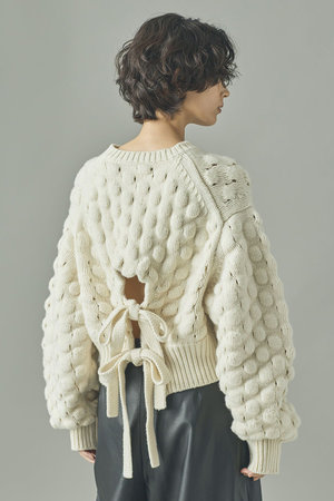 カレンソロジー ブラッシュアルパカニットカーディガン 23AW 近年モデル カレンソロジー Curensology 23AW ブラッシュアルパカニット