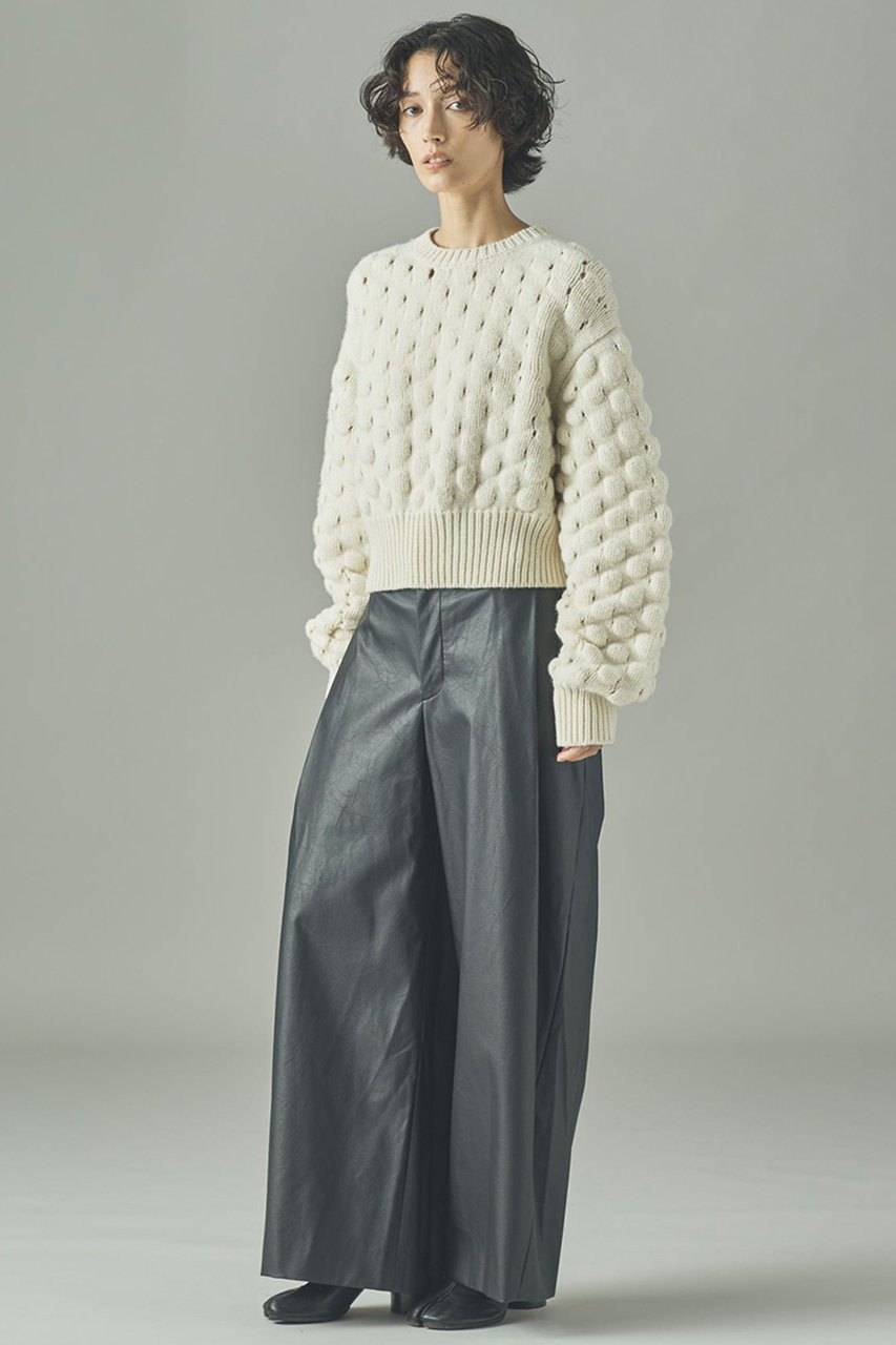 週末お値下げ★ Curensology カレンソロジーポコポコニットカーディガン Curensology(カレンソロジー)｜ポコポコバックリボンニットプル