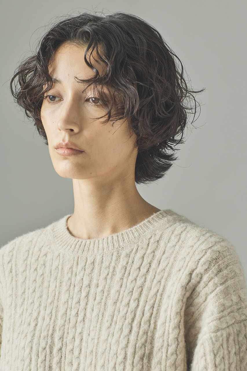 Curensology(カレンソロジー)｜シャギーケーブルニットプルオーバー