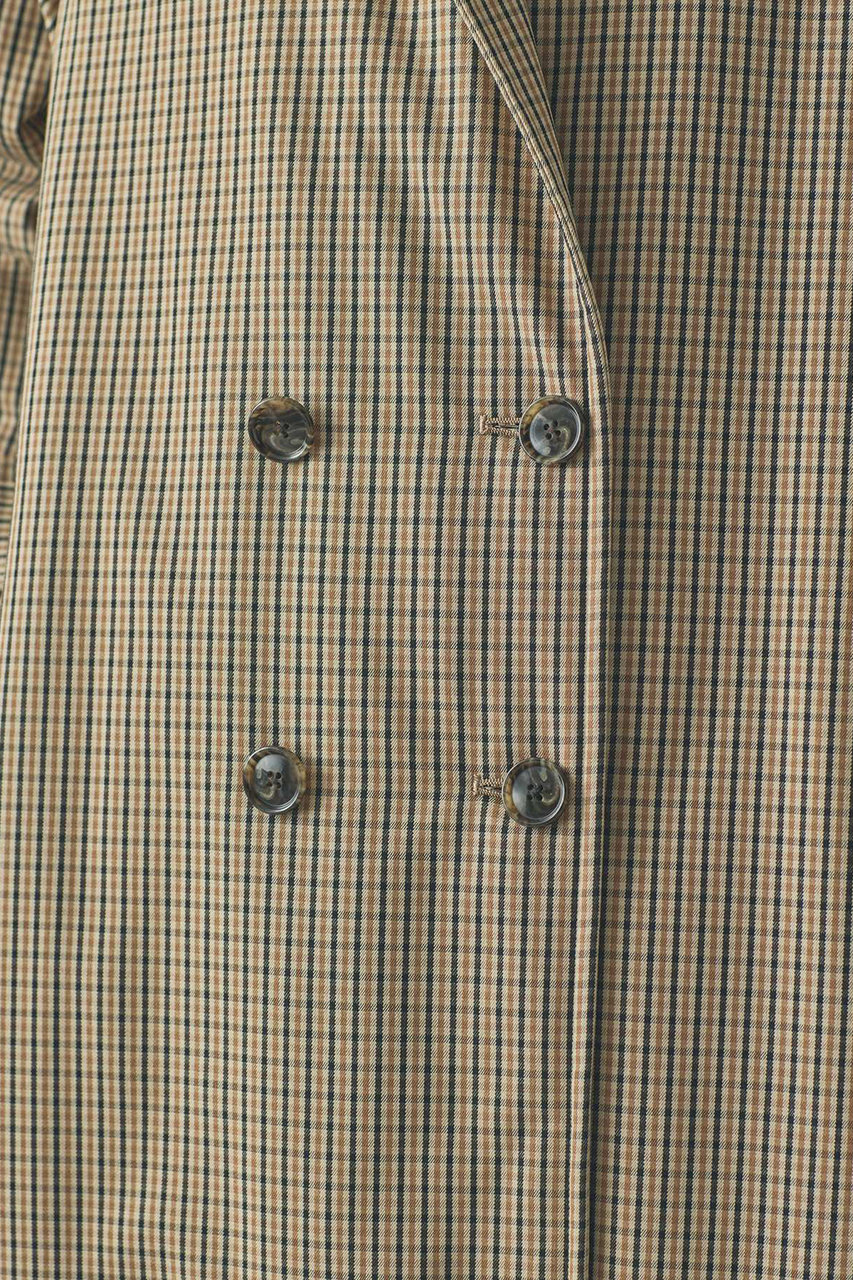 Curensology(カレンソロジー)｜ガンクラブチェックコート/ベージュ の