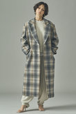 チェックチェスターロングコート