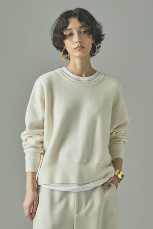 カレンソロジー/Curensologyのウールカシミヤ2WAYプルオーバー(110300/110301)