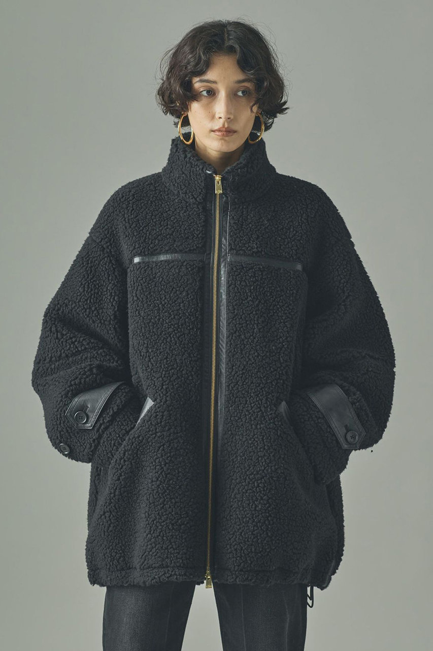 Curensology ボアブルゾン (ブラック, F) カレンソロジー ELLE SHOP Curensology ボアブルゾン (ブラック, F) カレンソロジー ELLE SHOP