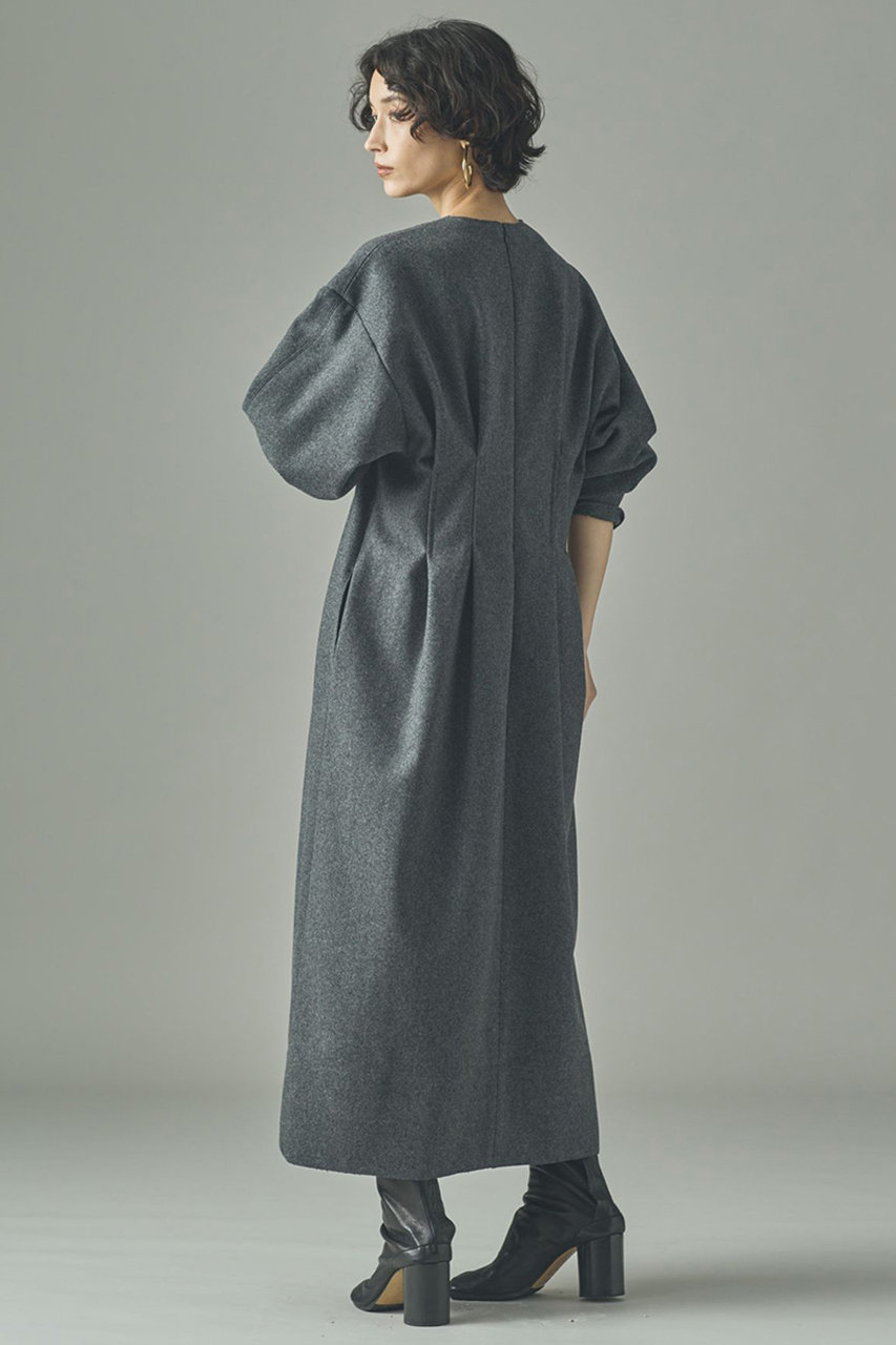 Curensology(カレンソロジー)｜メルトンタックワンピース/グレー の