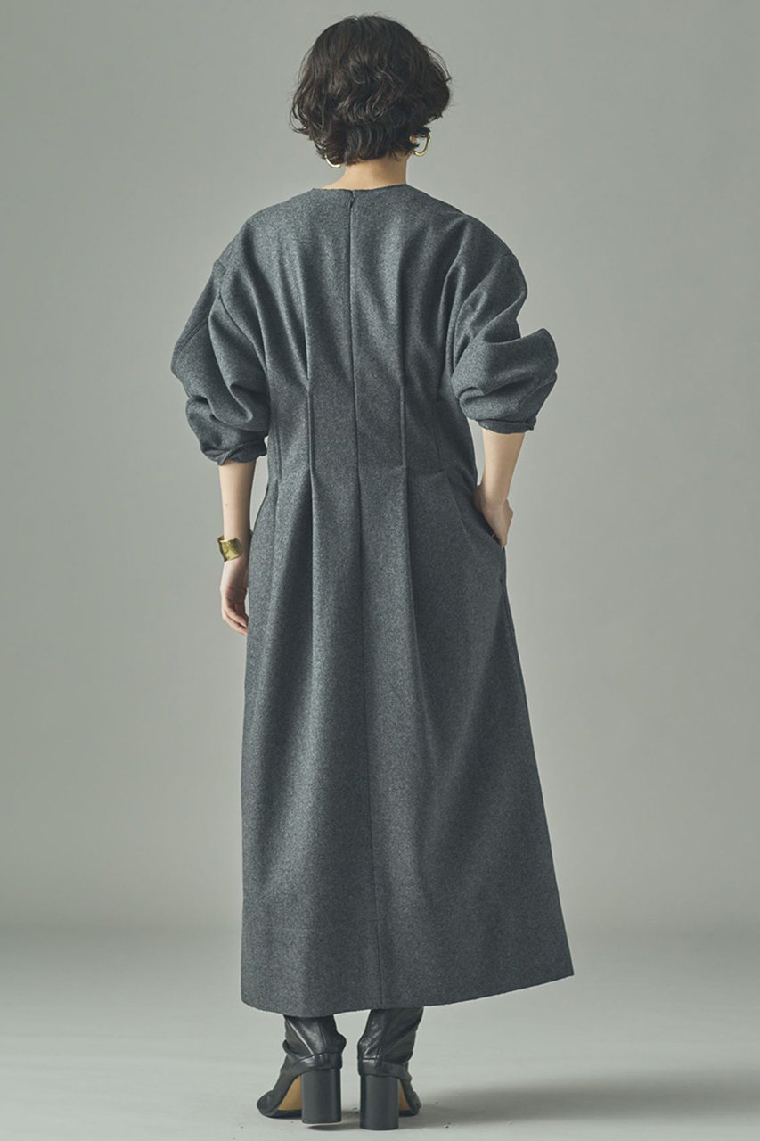 Curensology(カレンソロジー)｜メルトンタックワンピース/グレー の