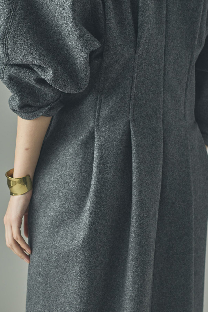 Curensology(カレンソロジー)｜メルトンタックワンピース/グレー の