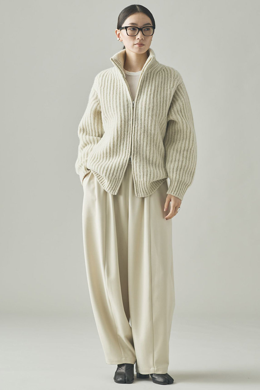 Curensology(カレンソロジー)|アゼアミニットブルゾン/エクリュ の Curensology(カレンソロジー)|アゼアミニットブルゾン/エクリュ の