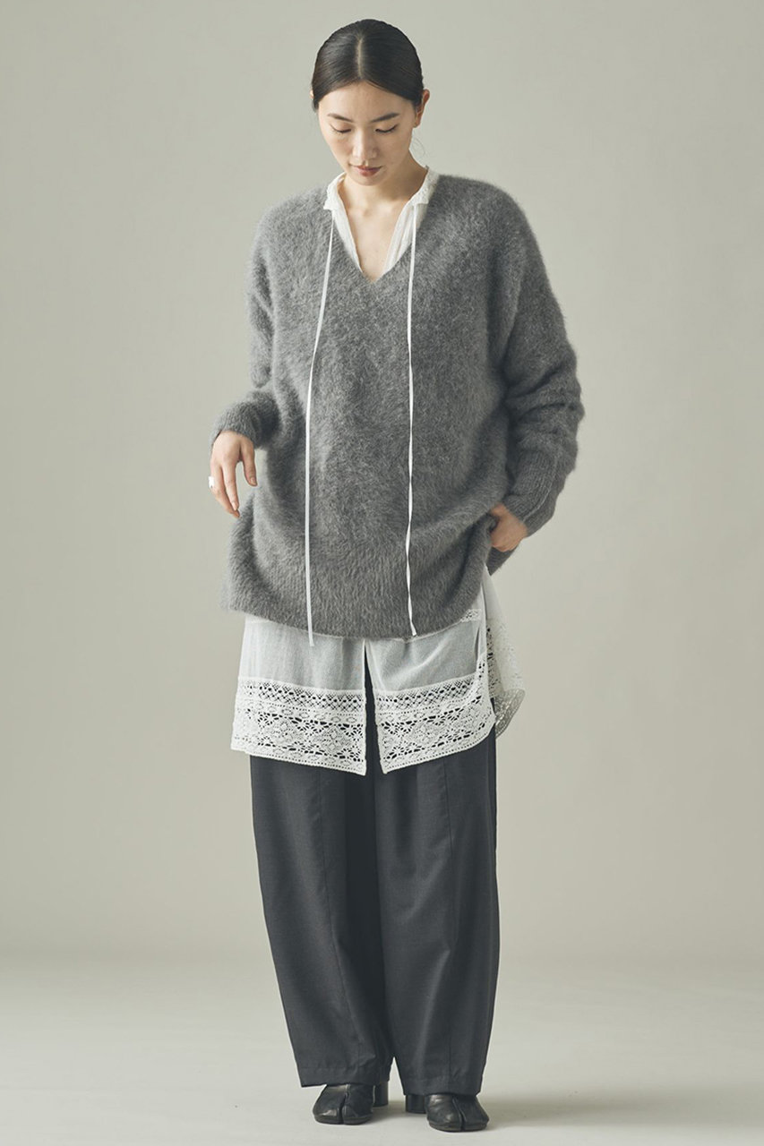 Curensology(カレンソロジー)｜FOXカシミヤVネックニットプルオーバー