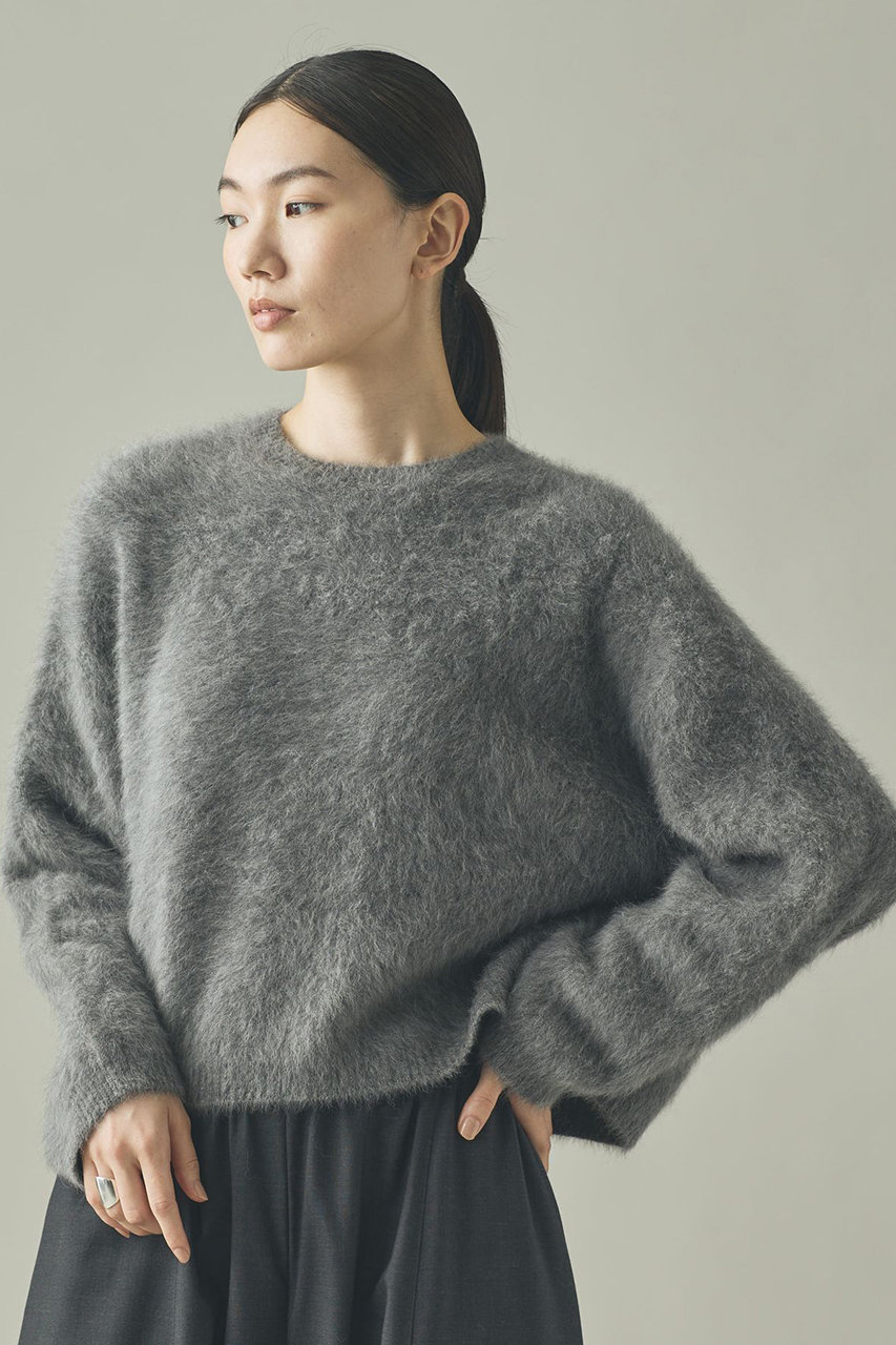 Curensology(カレンソロジー)｜FOXカシミヤニットプルオーバー/グレー
