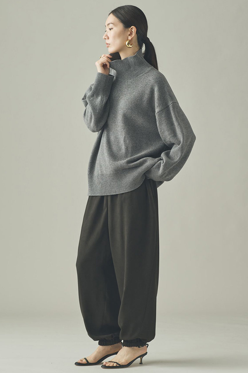 Curensology タートルネックニットワンピース　グリーン Curensology タートルネックニットワンピース グリーン