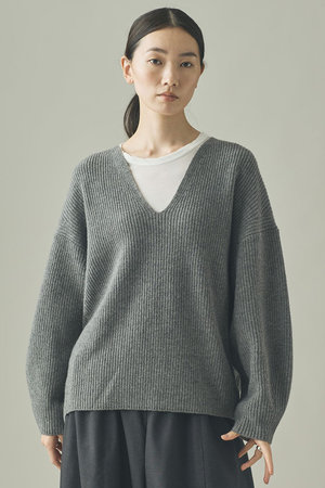 カレンソロジー/CurensologyのウールカシミヤUネックニットプルオーバー(110300/110301)