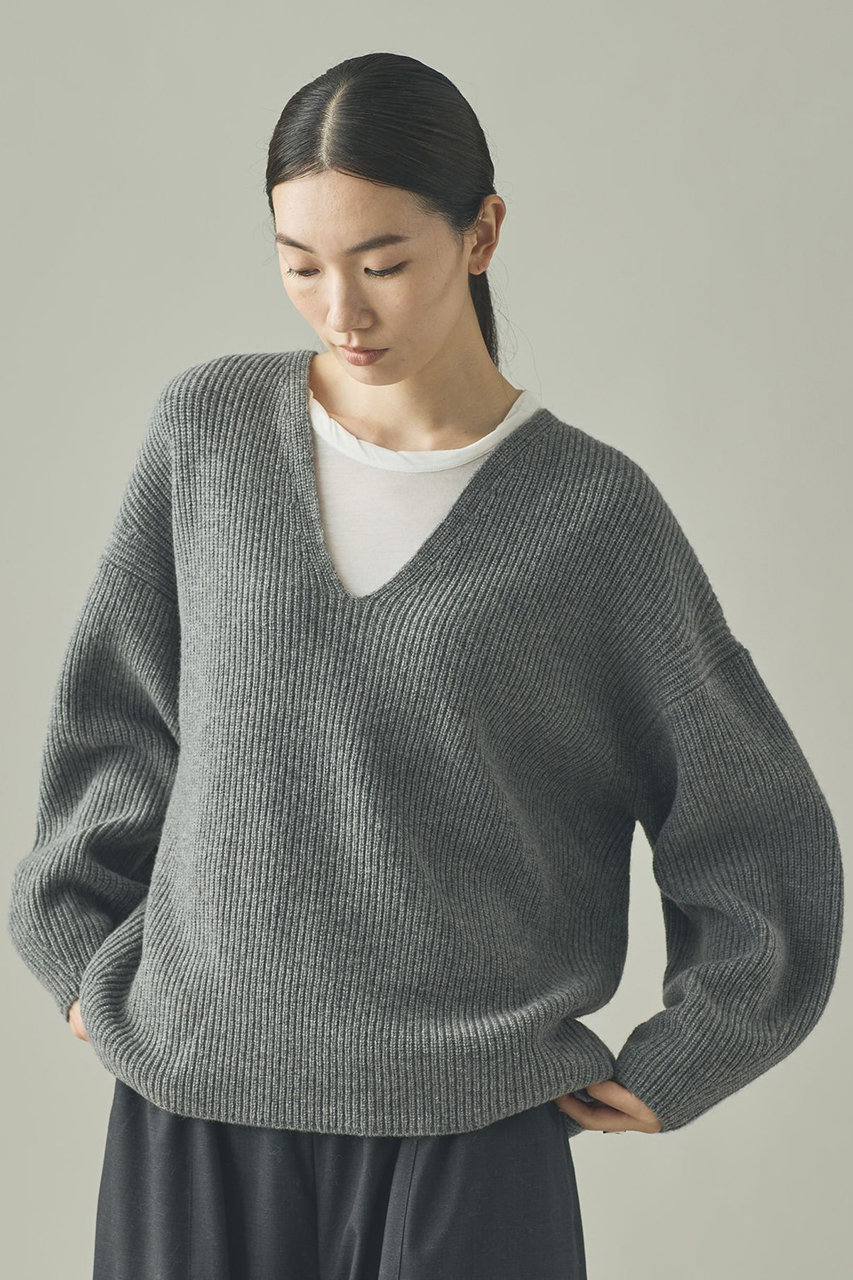Curensology(カレンソロジー)｜ウールカシミヤUネックニットプル