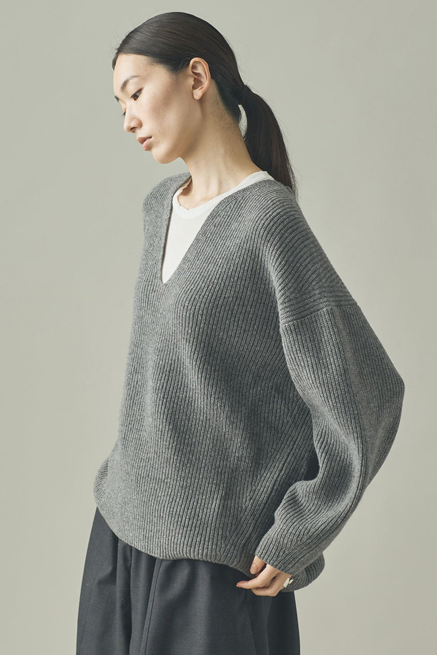 Curensology(カレンソロジー)｜ウールカシミヤUネックニットプル