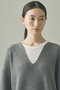 ウールカシミヤUネックニットプルオーバー カレンソロジー/Curensology