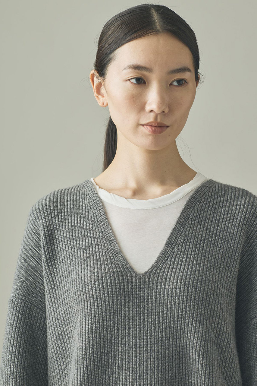 Curensology(カレンソロジー)｜ウールカシミヤUネックニットプル