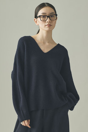 カレンソロジー/CurensologyのウールカシミヤUネックニットプルオーバー(110300/110301)