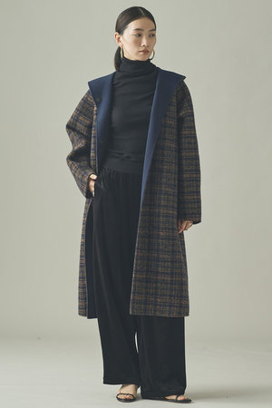 Curensology ワイドスリーブロングコート ブラウン　M カレンソロジー Curensology｜カレンソロジーのコート通販｜ELLE SHOP (エル