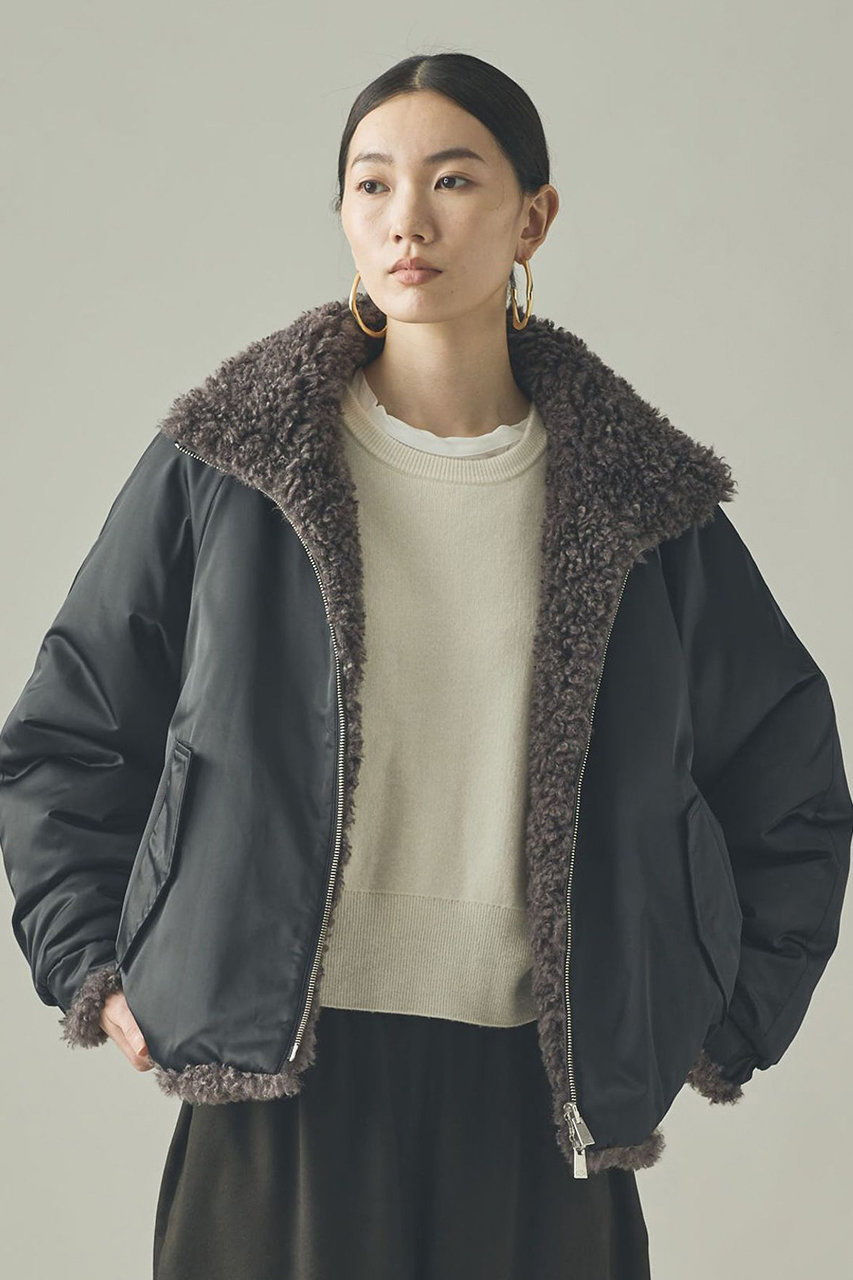 【新品・未使用・タグ付き✨】Curensology ジャケット Curensology（カレンソロジー） ノーカラージャケット FREE ブラック