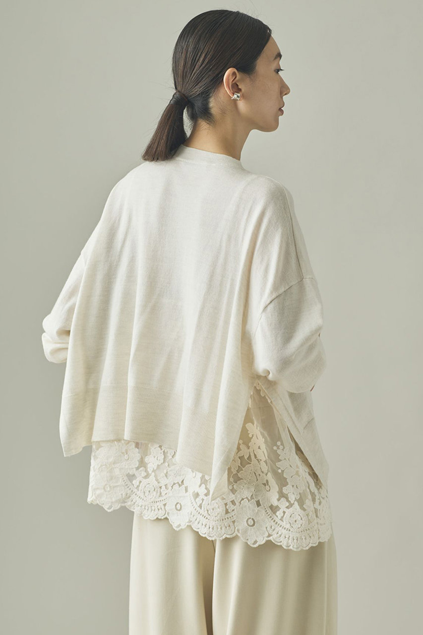 【最終値下げ】Curensology　カレンソロジー　ニットプルオーバー Curensology(カレンソロジー)｜【予約販売】ハイゲージレースニット