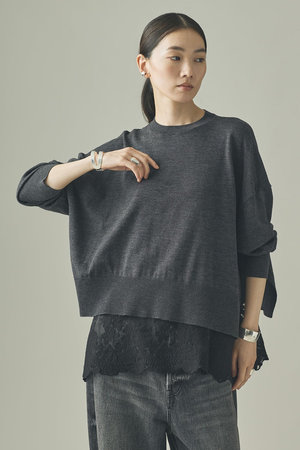 カレンソロジー/Curensologyの【予約販売】ハイゲージレースニットプルオーバー(110300/110301)