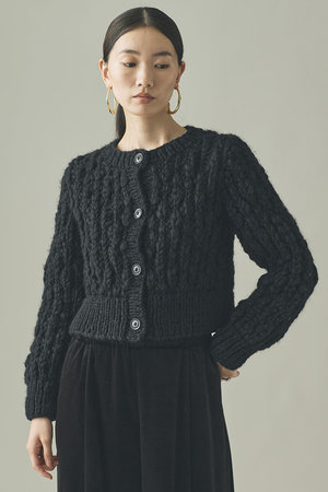 カレンソロジー★＜&RC＞スタジアムニットジャケット★ブラック Curensology（カレンソロジー）の「Curensology(カレンソロジー