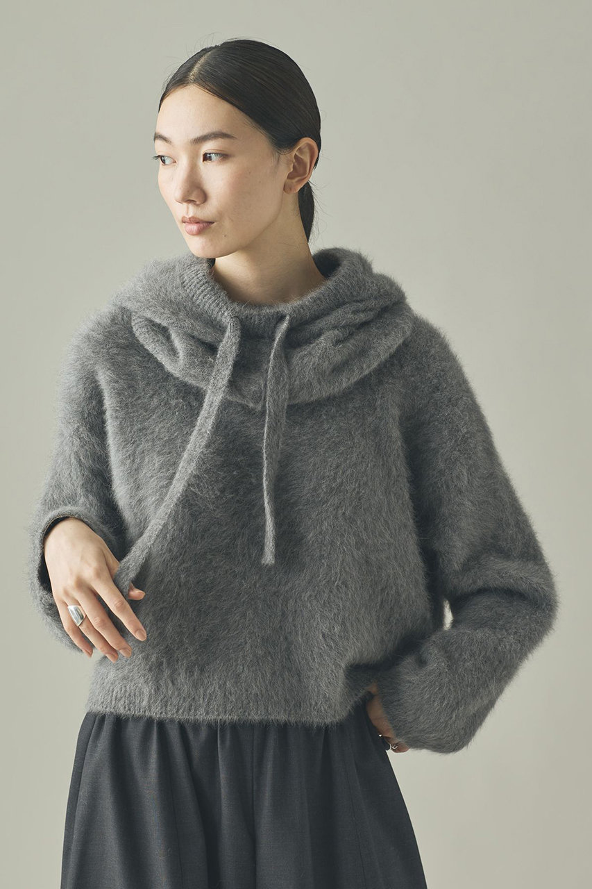 Curensology(カレンソロジー)｜FOXカシミヤバラクラバ/グレー の通販