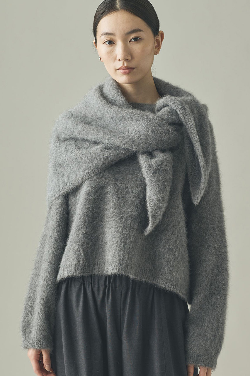 Curensology(カレンソロジー)｜FOXカシミヤストール/グレー の通販