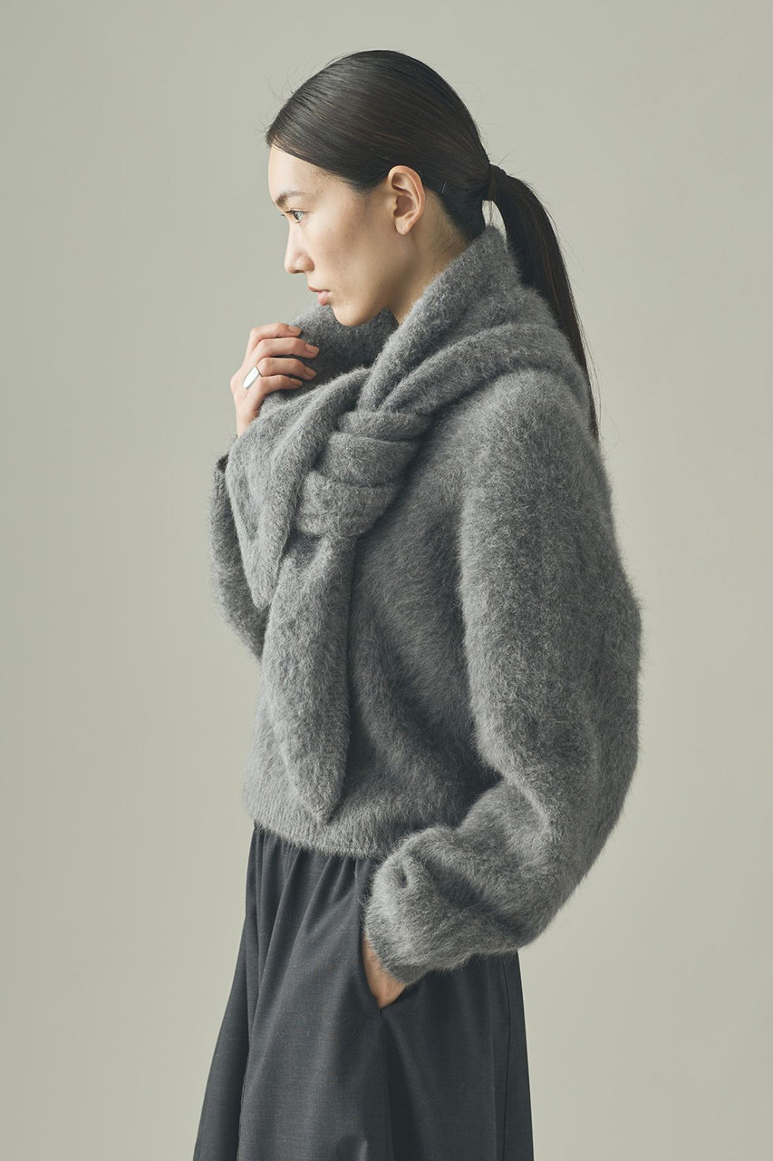 Curensology(カレンソロジー)｜FOXカシミヤストール/グレー の通販