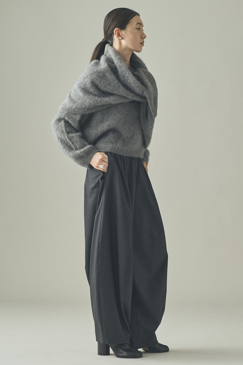 Curensology(カレンソロジー)｜FOXカシミヤストール/グレー の通販