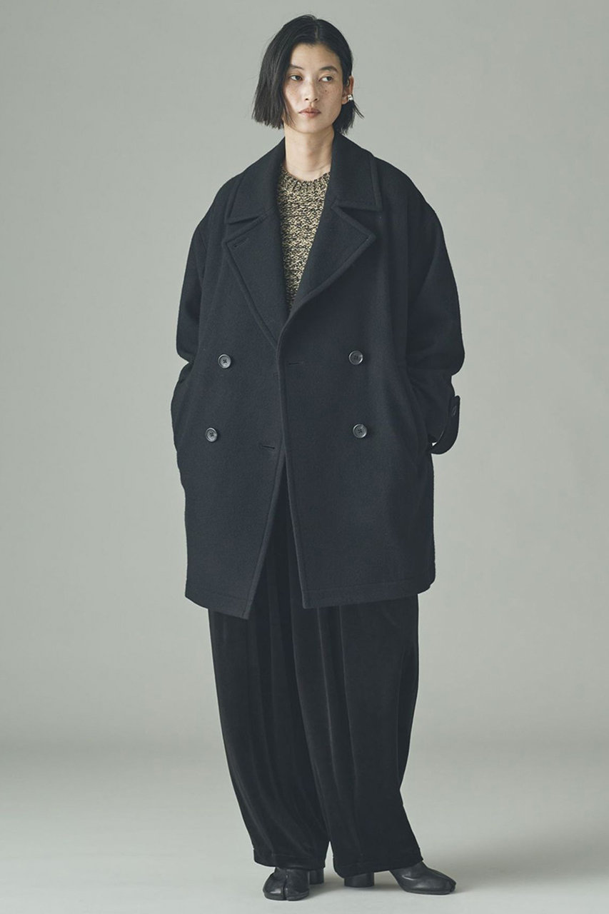 Curensology メルトンオーバーコート ネイビー 38 Curensology（カレンソロジー）の「メルトンオーバーピーコート