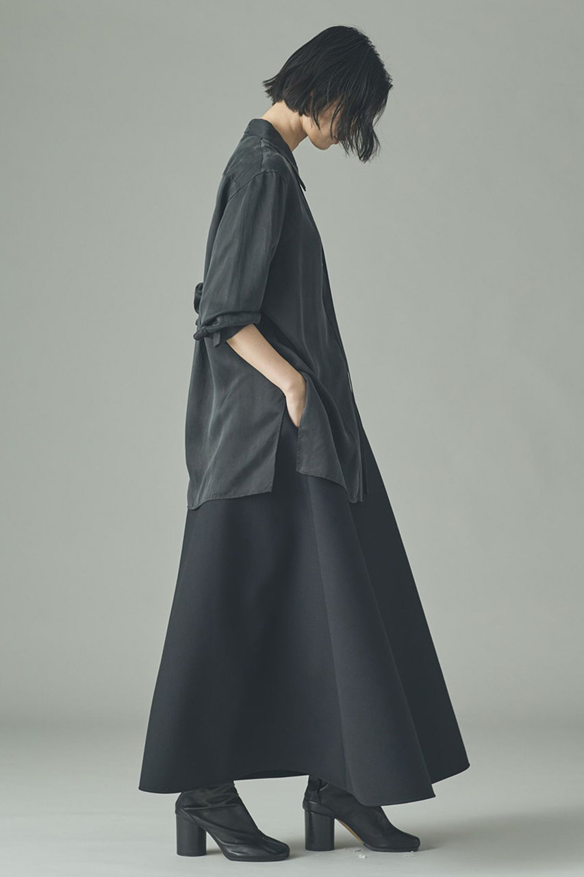 Curensology(カレンソロジー)｜ウールボンディングフレアスカート