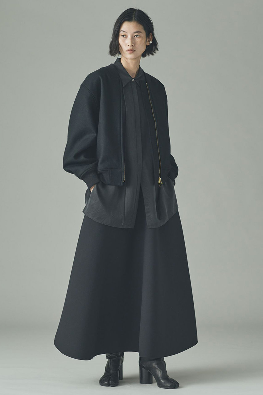 Curensology(カレンソロジー)｜ウールボンディングフレアスカート