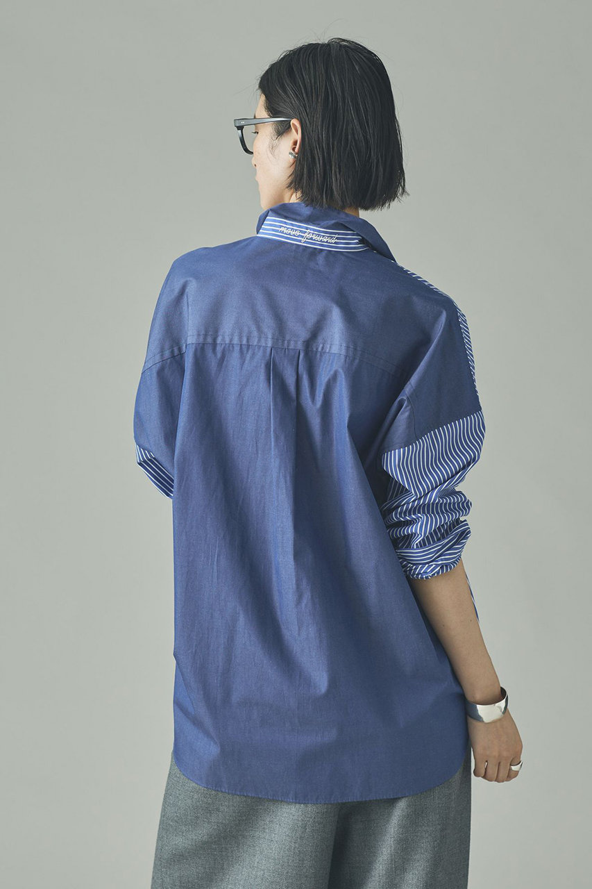 Curensology(カレンソロジー)｜〈&RC〉ビッグシャツコンビ/ネイビー の