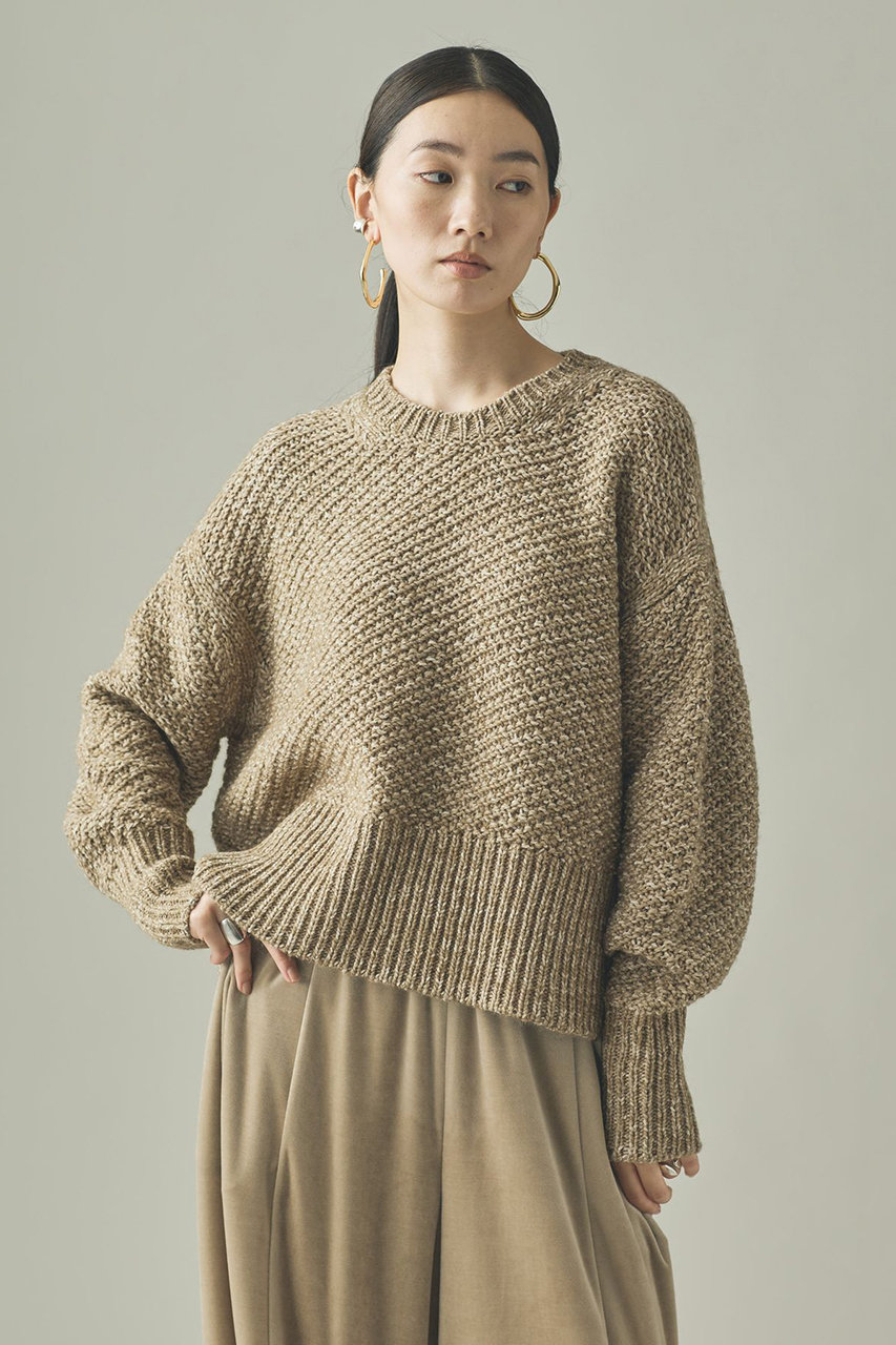 カレンソロジー/Curensologyの【予約販売】カノコアミMIXニットプルオーバー(ベージュ/603772)