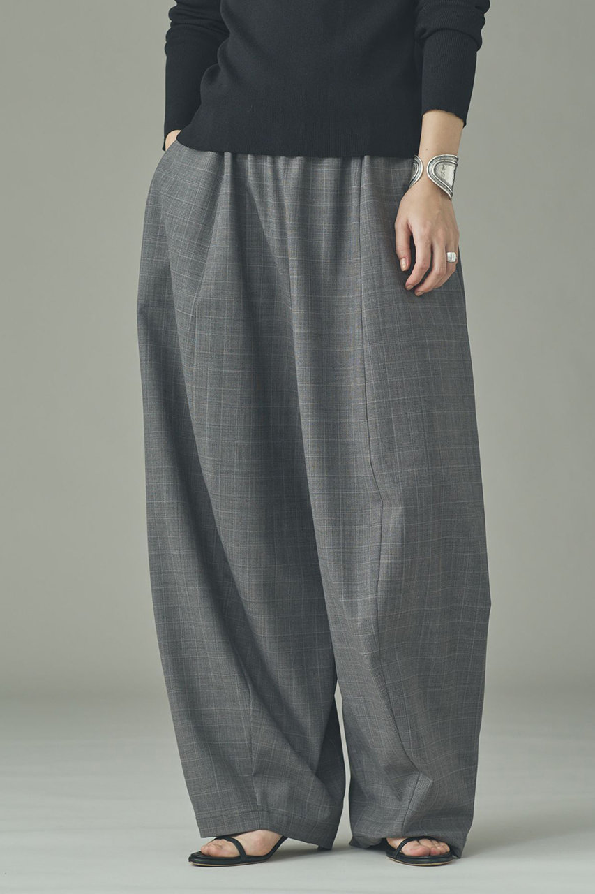 カレンソロジー/Curensologyのチェック/ストライプトロドロストパンツ(グレー/643208)