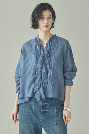 カレンソロジー/CurensologyのWSBLラミーフリルブラウス