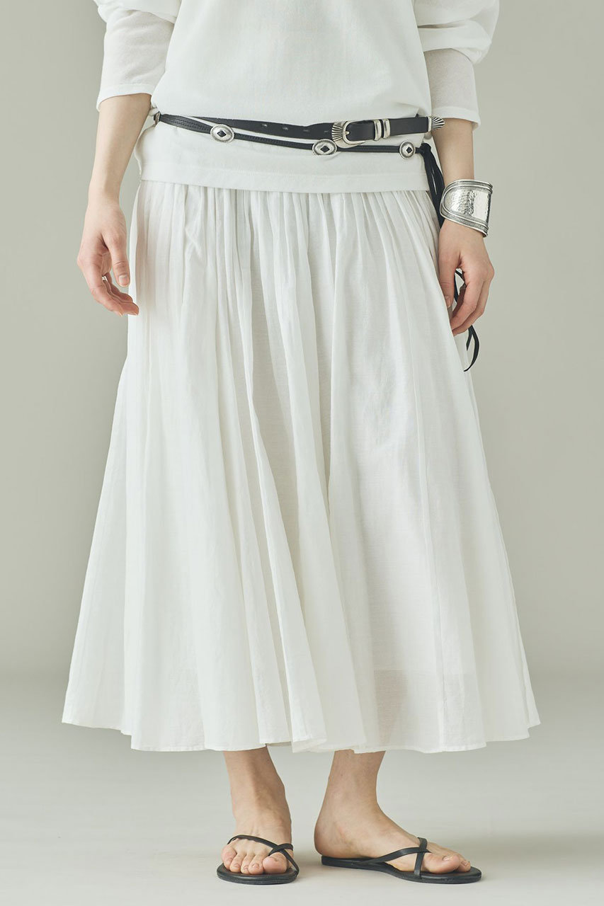 カレンソロジー/CurensologyのCオーガンタックスカート(ホワイト/642101)