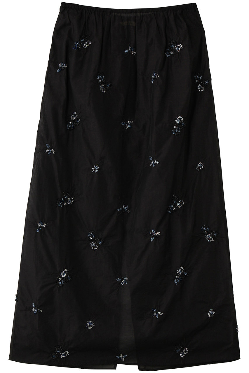 カレンソロジー/Curensologyのフラワービーズスカート(ブラック/641728)