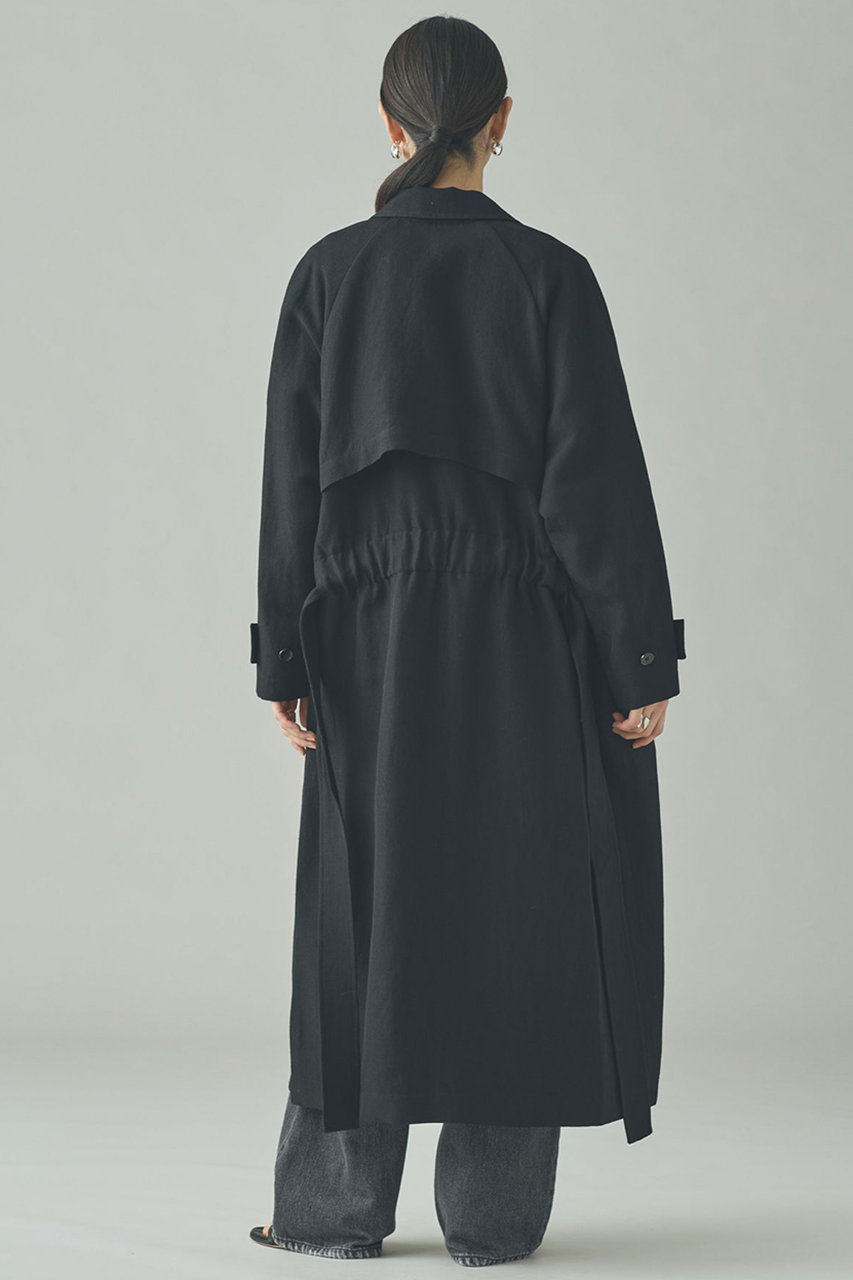 【お値下げ中】Curensology カレンソロジー ステンカラー ロングコート お値下げ カレンソロジー メルトンステンカラーコート グレー 38サイズ