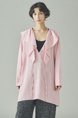 カレンソロジー/Curensologyの【予約販売】〈C.S.G〉ストライプラッフルブラウス(110400/110403)