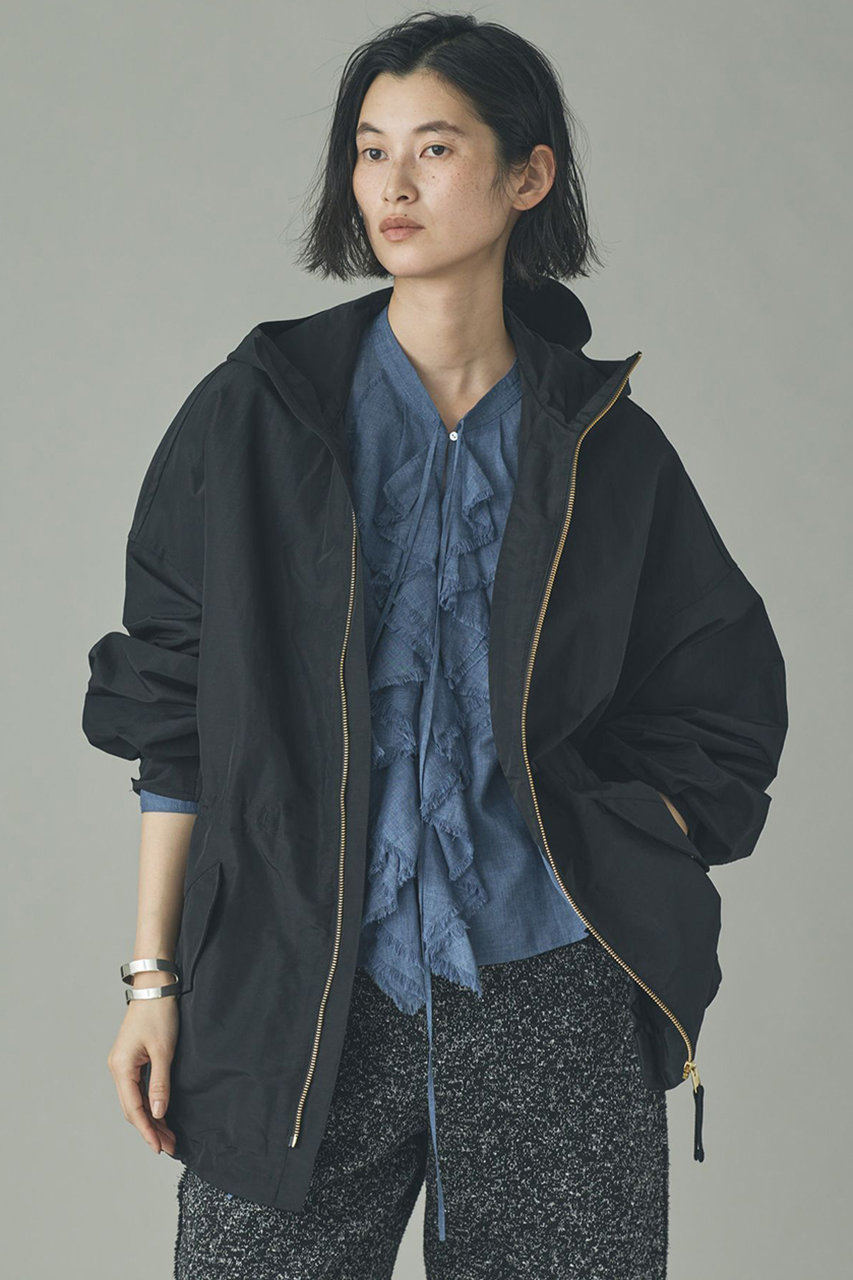 カレンソロジー/Curensologyの【予約販売】ナイロンラミーフードブルゾン(ブラック/643254)