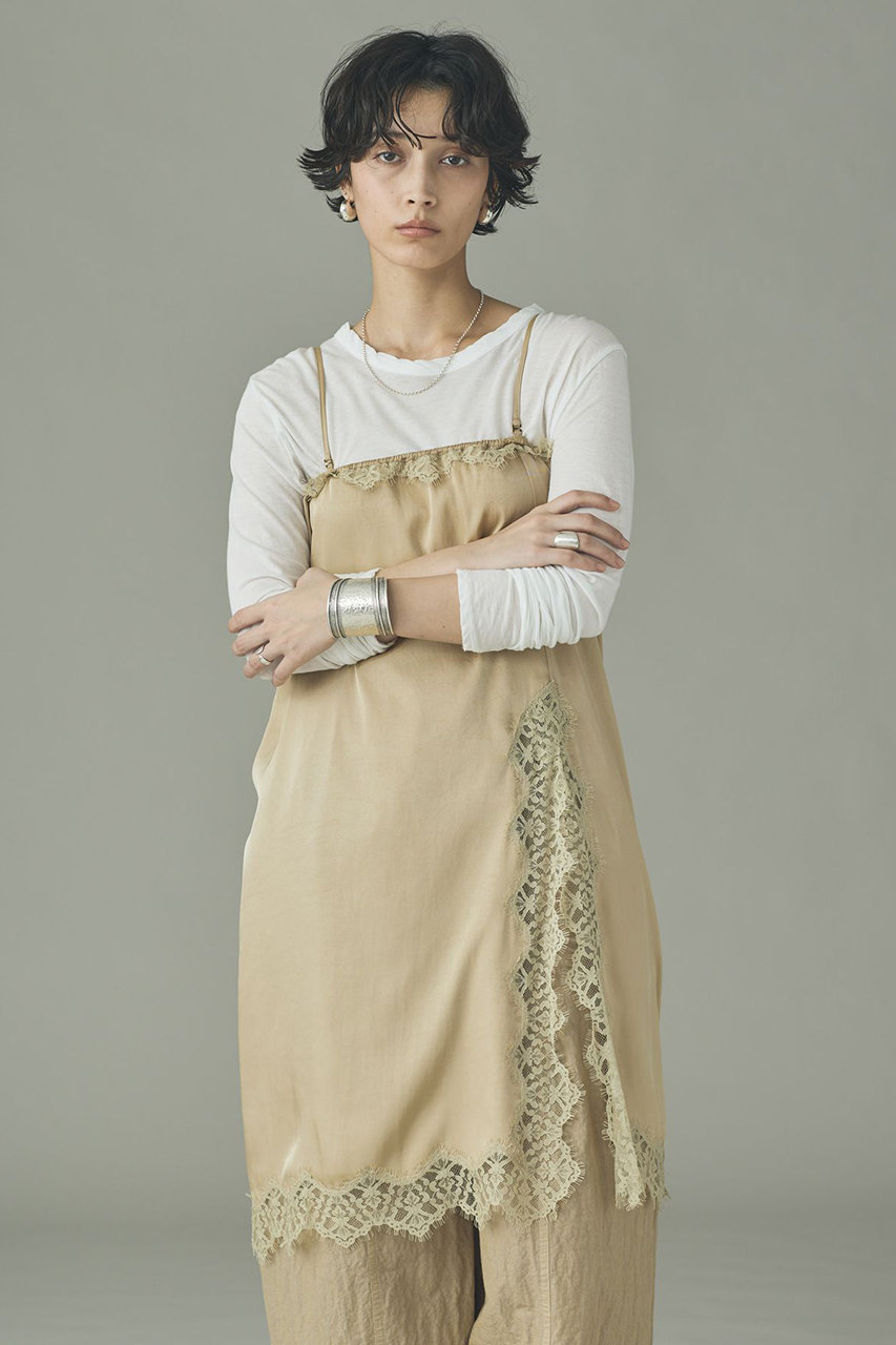 カレンソロジー/Curensologyの2WAYレーススリットスカート(ベージュ/633876)