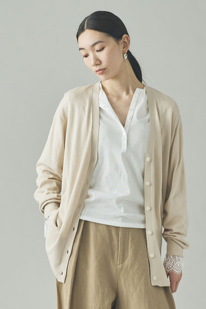 カレンソロジー/Curensologyの【予約販売】ファインコットンＶネックカーディガン(110300/110303)